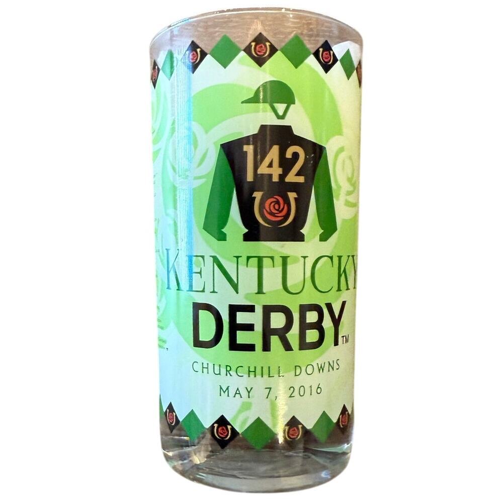 KENTUCKY DERBY Mint Julep Glass Churchill Downs May 7, 2016 Green Jockey